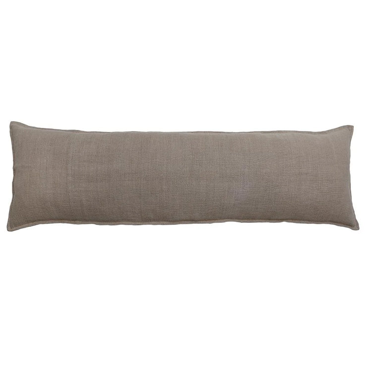 Pom Pom at Home Montauk Natural Linen Body Pillow with Insert  ~ 18 x 60 ~ LAST CHANCE SALE ~ LIMITED QUANTITIES