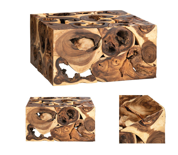 Crestview Collection Borneo Suar Modern Organic Coffee Table
