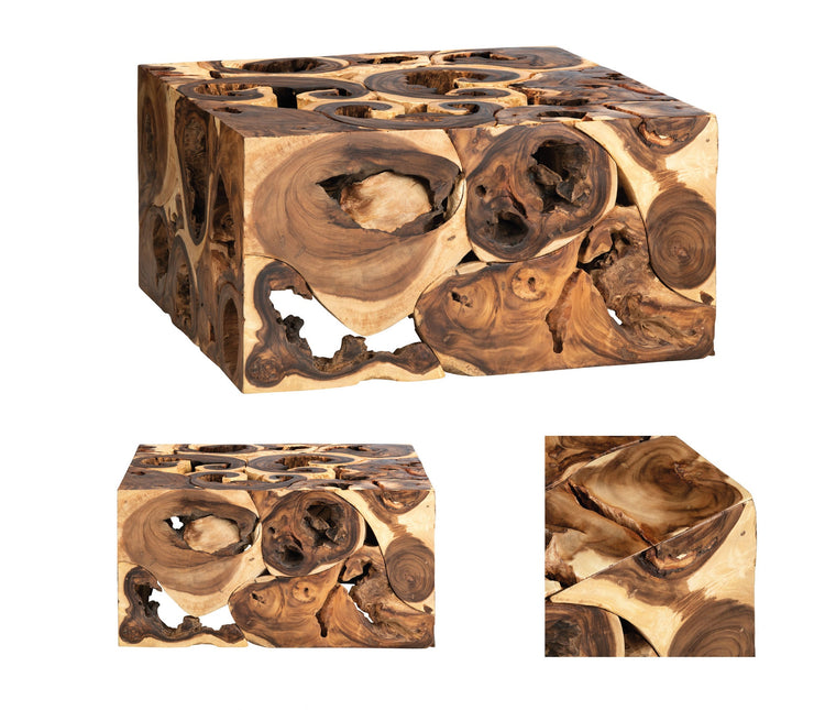 Crestview Collection Borneo Suar Modern Organic Coffee Table