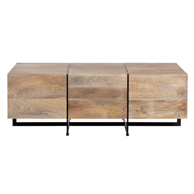 Crestview Collection Brennon Mango Wood Rectangular Coffee Table
