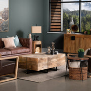 Crestview Collection Brennon Mango Wood Rectangular Coffee Table