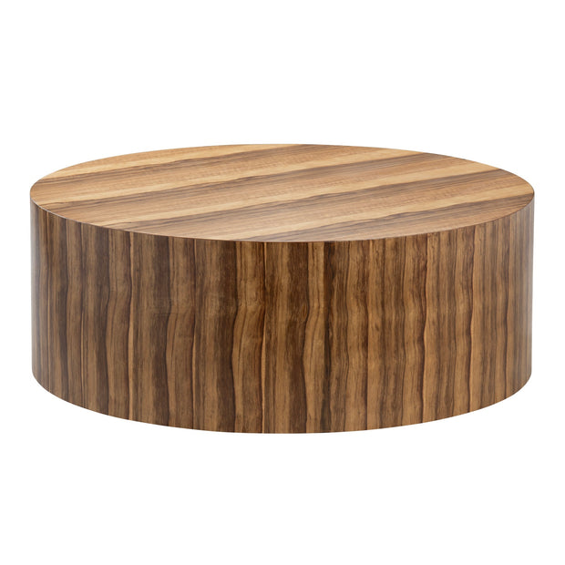 Crestview Collection Limba Modern Organic Round Coffee Table