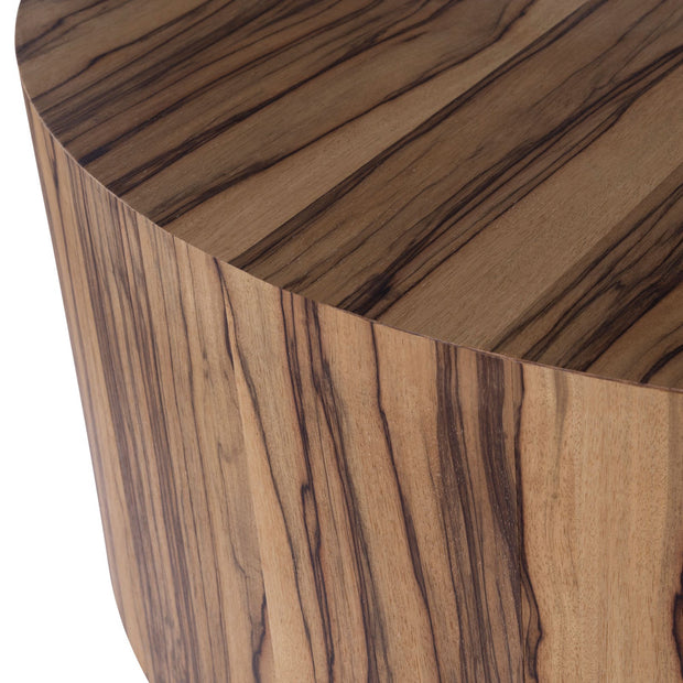 Crestview Collection Limba Modern Organic Round Coffee Table
