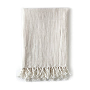 Pom Pom at Home Montauk Cream Linen Throw Blanket ~ 50” x 70” ~ LAST CHANCE SALE ~ LIMITED QUANTITIES