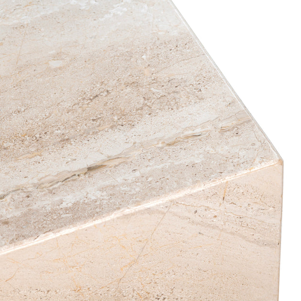 Crestview Collection Florence Natural Marble Coffee Table