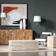 Crestview Collection Palermo Travertine Coffee Table