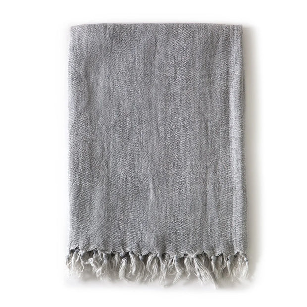 Pom Pom at Home Montauk Ocean Linen Blanket ~ Available in Queen and King Size