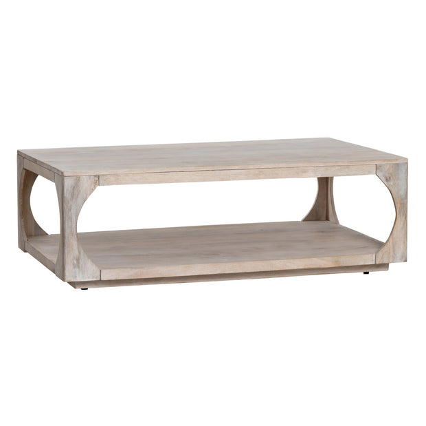 Crestview Collection Apollo Whitewashed Coffee Table