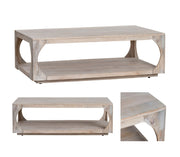 Crestview Collection Apollo Whitewashed Coffee Table