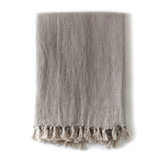 Pom Pom at Home Montauk Natural Linen Blanket ~ Available in Queen and King Size