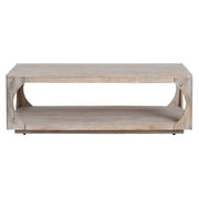 Crestview Collection Apollo Whitewashed Coffee Table