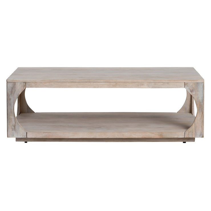 Crestview Collection Apollo Whitewashed Coffee Table