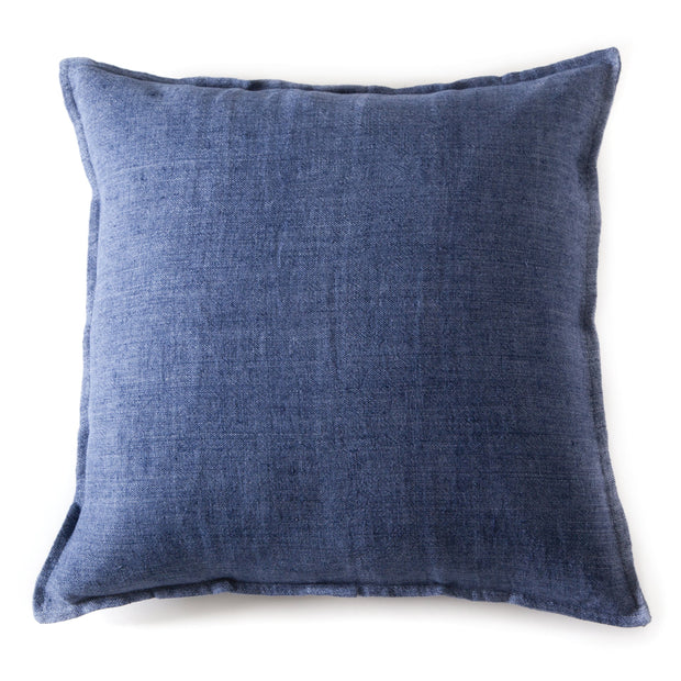 Pom Pom at Home Montauk Indigo Linen Large Euro Pillow Sham ~ 28 x 28