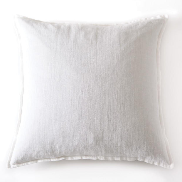 Pom Pom at Home Montauk Pure White Linen Large Euro Pillow Sham ~ 28 x 28