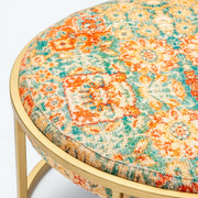 Crestview Collection Melinda Round Upholstered Coffee Table