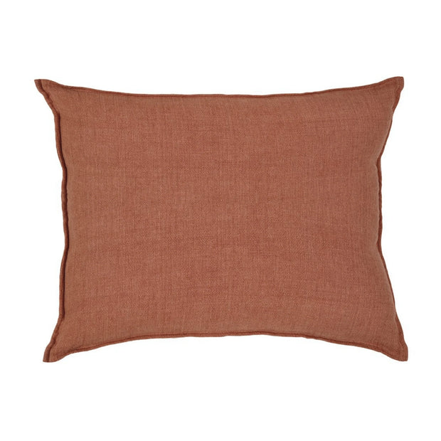 Pom Pom at Home Montauk Terracotta Linen Big Pillow with Insert  ~ 28 x 36