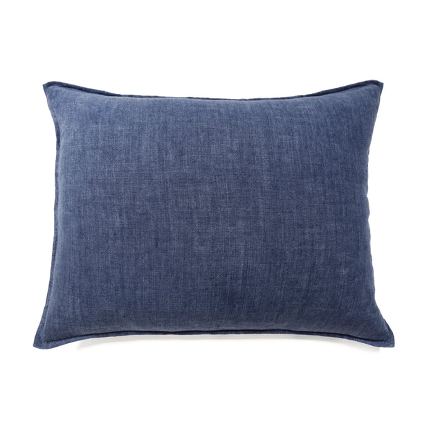 Pom Pom at Home Montauk Indigo Linen Big Pillow with Insert  ~ 28 x 36