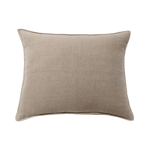 Pom Pom at Home Montauk Natural Linen Big Pillow with Insert  ~ 28 x 36