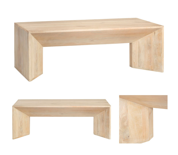 Crestview Collection Sydney Natural Mango Wood Coffee Table