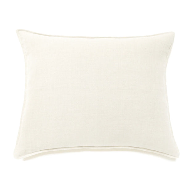 Pom Pom at Home Montauk Cream Linen Big Pillow with Insert  ~ 28 x 36