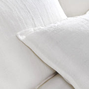 Pom Pom at Home Montauk Pure White Linen Big Pillow with Insert  ~ 28 x 36