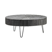 Crestview Collection Dummond Black Round Coffee Table