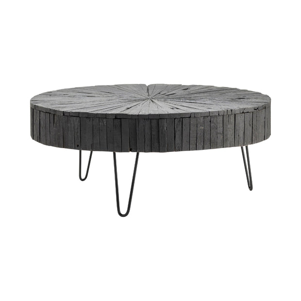 Crestview Collection Dummond Black Round Coffee Table