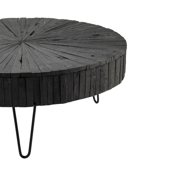 Crestview Collection Dummond Black Round Coffee Table