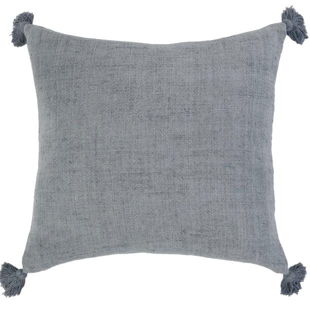 Pom Pom at Home Montauk Ocean Linen Pillow with Tassels ~ 20 x 20