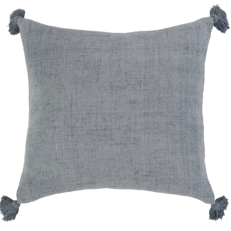 Pom Pom at Home Montauk Ocean Linen Pillow with Tassels ~ 20 x 20