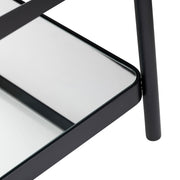 Crestview Collection Ellison Glass and Iron Rectangular Coffee Table