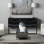 Crestview Collection Modern Marble 4 Door Cabinet