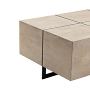 Crestview Collection Rivera Modern Rectangle Squares Coffee Table