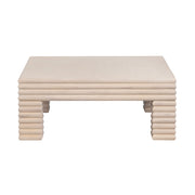 Crestview Collection Piper Natural Fluted Wood Coffee Table