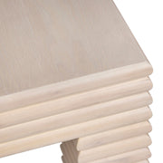 Crestview Collection Piper Natural Fluted Wood Coffee Table