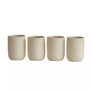 Four Hands Nelo Set of 4 Tumblers ~ Cream Matte Ceramic