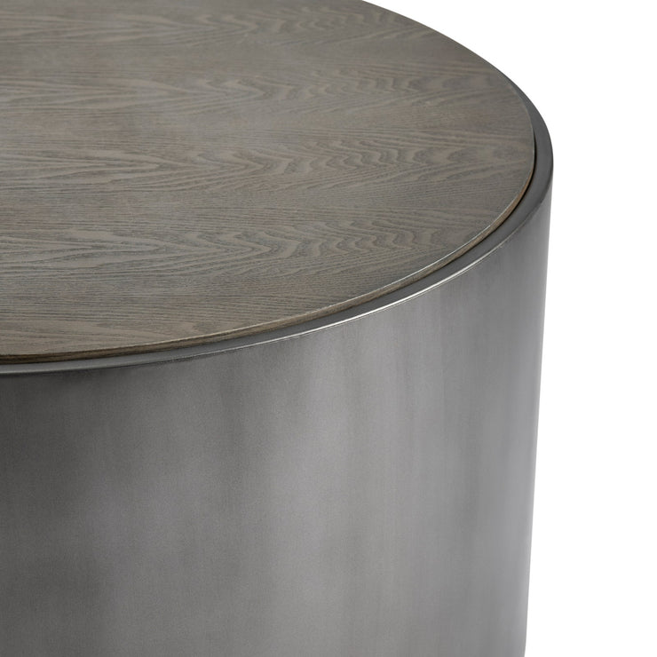 Crestview Collection Trenton Modern Grey Round Coffee Table
