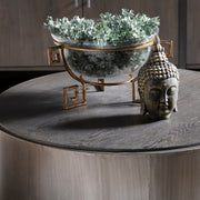 Crestview Collection Trenton Modern Grey Round Coffee Table