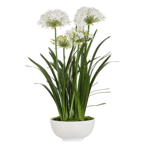 Uttermost Purity Agapanthus Centerpiece Botanicals