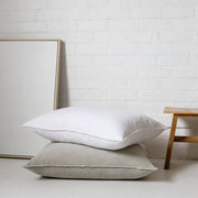 Pom Pom at Home Bianca White Velvet Big Pillow with Insert  ~ 28 x 36