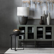 Crestview Collection Nova Modern Black End Table