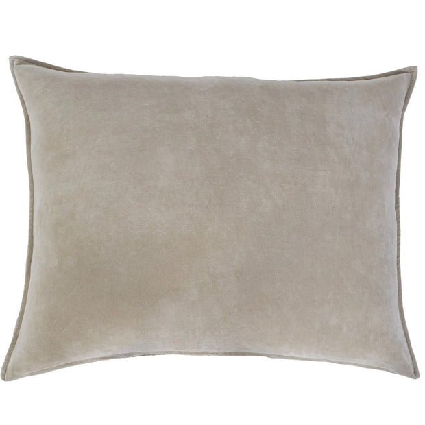 Pom Pom at Home Bianca Natural Velvet Big Pillow with Insert  ~ 28 x 36