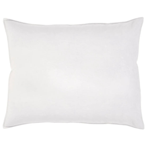 Pom Pom at Home Bianca White Velvet Big Pillow with Insert  ~ 28 x 36