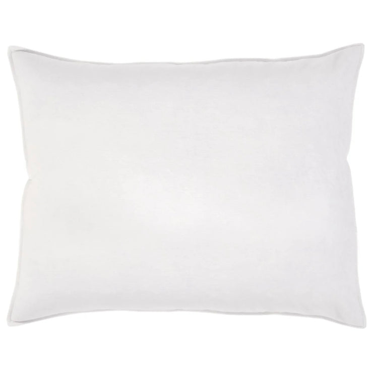 Pom Pom at Home Bianca White Velvet Big Pillow with Insert  ~ 28 x 36