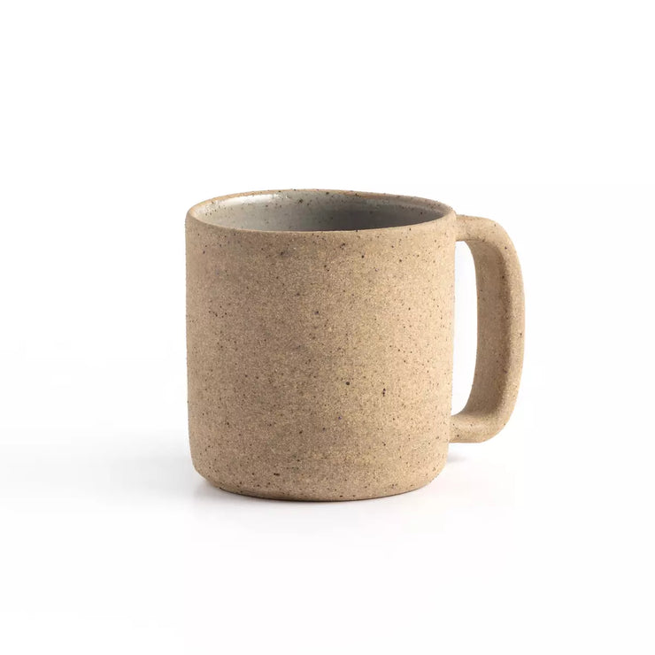 Four Hands Nelo Set of 2 Coffee Mugs ~ Natural Speckled Clay Ceramic