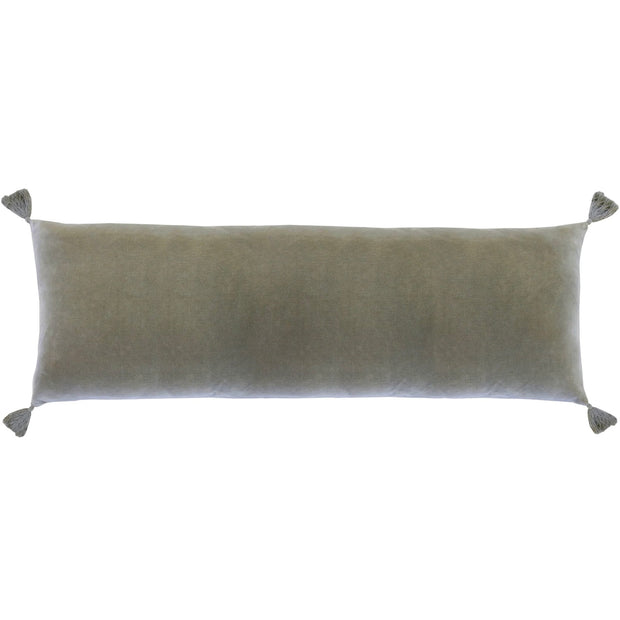 Pom Pom at Home Bianca Sage Velvet Rectangular Pillow with Insert  ~ 14 x 40