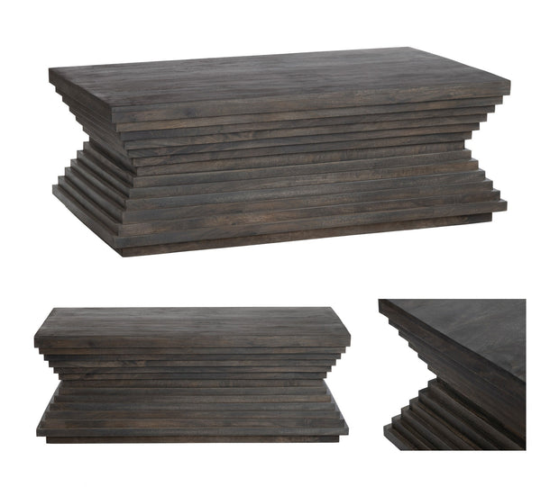 Crestview Collection Highland Park Brown Mango Wood Coffee Table