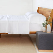 Pom Pom at Home White Linen Queen Sheet Set ~ Includes Flat, Fitted and 2 Pillowcases