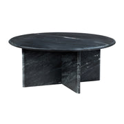 Crestview Collection Noir Black Marble Coffee Table