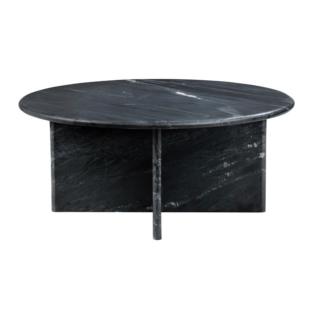 Crestview Collection Noir Black Marble Coffee Table